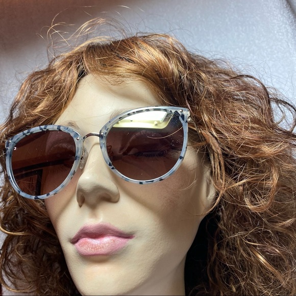 LAUNDRY BY DESIGN Sunglasses NWT women’s  MIRRORED SILVER TONE METAL - Picture 7 of 16